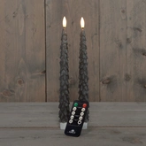 Dinerkaars kerstboom 27cm taupe - afbeelding 2