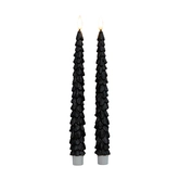 Dinerkaars kerstboom 27cm zwart - afbeelding 1