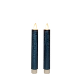 Dinerkaars wax 18cm d.blauw 2st - afbeelding 1