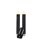 Dinerkaars wax 18cm grijs 2st - afbeelding 1