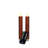 Dinerkaars wax 18cm koper 2st - afbeelding 1