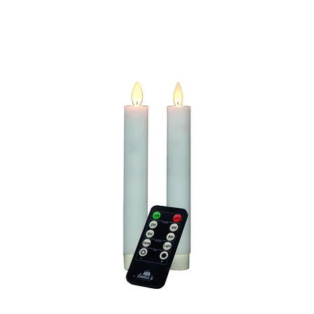 Dinerkaars wax 18cm wit 2st - afbeelding 1