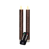 Dinerkaars wax 23cm brons 2st - afbeelding 1