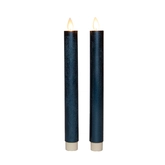 Dinerkaars wax 23cm d.blauw 2st - afbeelding 1