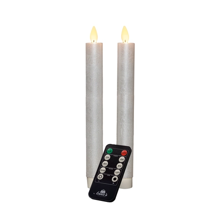 Dinerkaars wax bw.vlam 23cm prl 2st - afbeelding 1