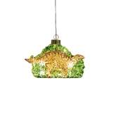 Dino led glas 16x10cm goud/groen