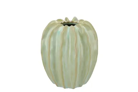 Dion Green Vase Structure 17X17X18Cm
