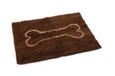 Dirty Dog Droogloopmat - Hond - Bruin - 90x66 cm