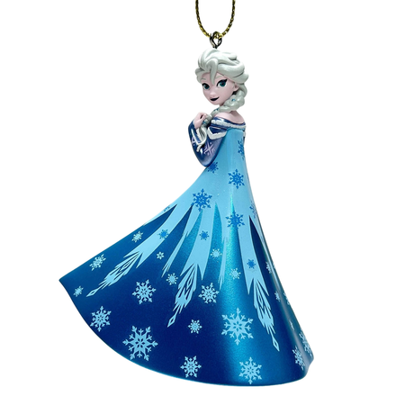 Disney kerstornament Elsa metallic plastic 9.5 cm