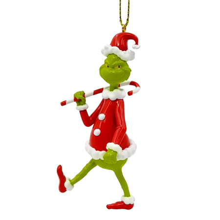 Disney kerstornament Grinch zuurstok plastic 9 cm