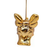 Disney kerstornament Katrien goud hoofd resin 6 cm