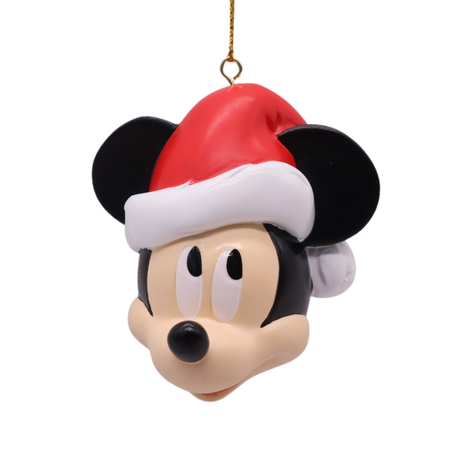 Disney kerstornament Mickey gezicht resin 7 cm
