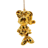 Disney kerstornament Minnie cupcake goud resin 9 cm