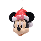 Disney kerstornament Minnie gezicht resin 7 cm