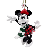 Disney kerstornament Minnie vintage sjaal PVC 9 cm