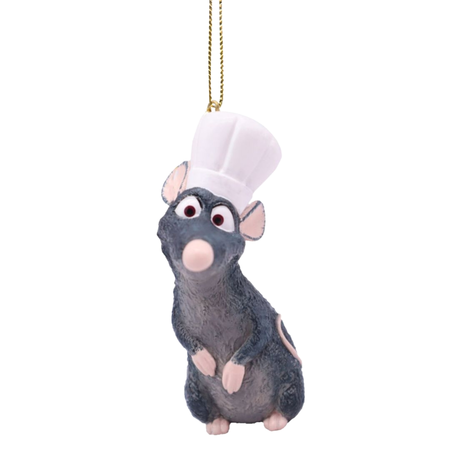 Disney kerstornament Remy chef resin 10,5 cm