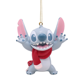 Disney kerstornament Stitch sjaal resin 7 cm