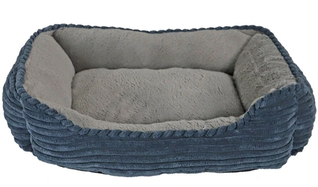 DIVAN CORDUROY  50X40CM BLAUW/GRIJS