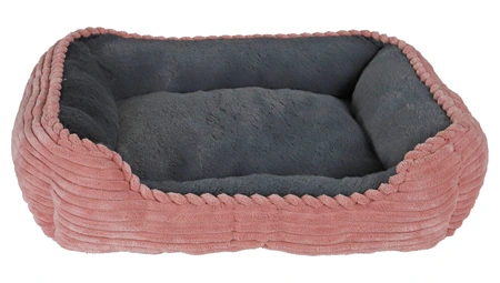 DIVAN CORDUROY  50X40CM ROZE/GRIJS