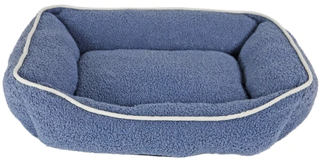 DIVAN TEDDY MET BIES 50X40CM BLAUW