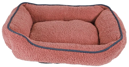 DIVAN TEDDY MET BIES 50X40CM ROZE
