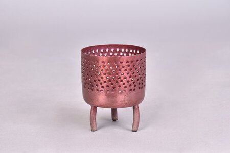 Dobra Metaal Waxine Old Pink - 6 x 6 x 8 cm
