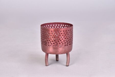 Dobra Metaal Waxine Old Pink - 6 x 6 x 8 cm