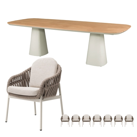 Doha dining set voor 8 personen - afbeelding 1