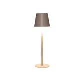 Draadloze Tafellamp mat zand LED dimbaar 36.5 x 11 cm