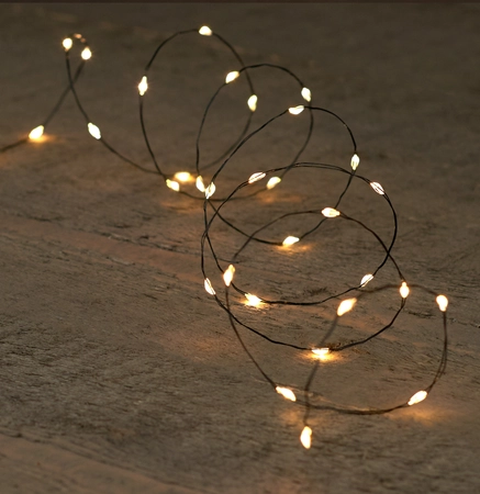 Draadverlichting 40led 2m zwart ww - afbeelding 2