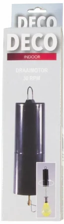 Draaimotor zwart 30 rpm