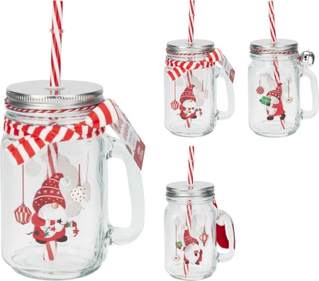 Drinkglas Met Handvat 450ml (1 stuk, div. soorten) - afbeelding 1