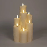 Druipkaars 7x3d vlam 25.5x15cm ivr - afbeelding 3