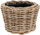 Van der Leeden Drypot Rattan D36H28CM Grey