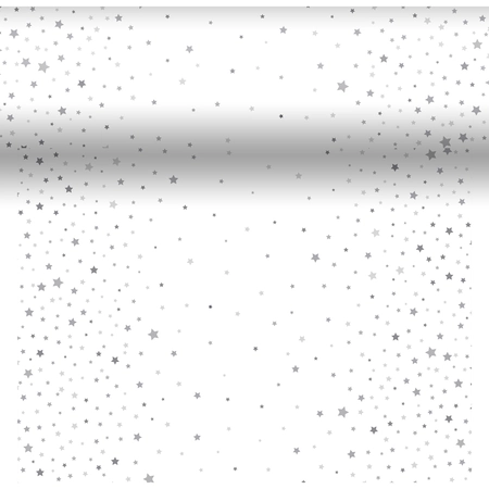 Duni 3-in-1 rol Xmas Star Zilver Stardust 40 x 480 cm
