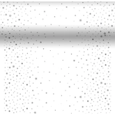 Duni 3-in-1 rol Xmas Star Zilver Stardust 40 x 480 cm