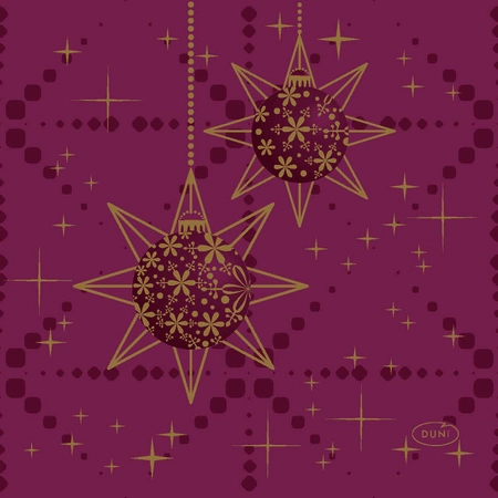 Duni Servetten Gilded Bauble 24 x 24 cm