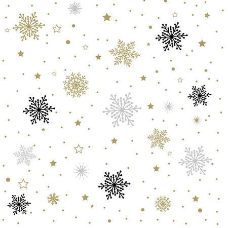 Duni Servetten Glittery Flakes 33 x 33 cm