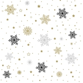 Duni Servetten Glittery Flakes 33 x 33 cm