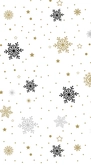 Duni Servetten Glittery Flakes 33 x 40 cm