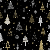 Duni Servetten Glittery Trees 33 x 33 cm