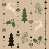 Duni Servetten Natural Yuletid 24 x 24 cm