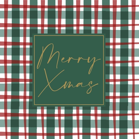 Duni Servetten Xmas Check 33 x 33 cm