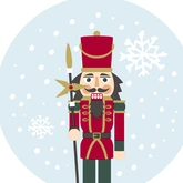 Duni Silhouettes Servetten - Snowy Nutcracker 33 x 33 cm
