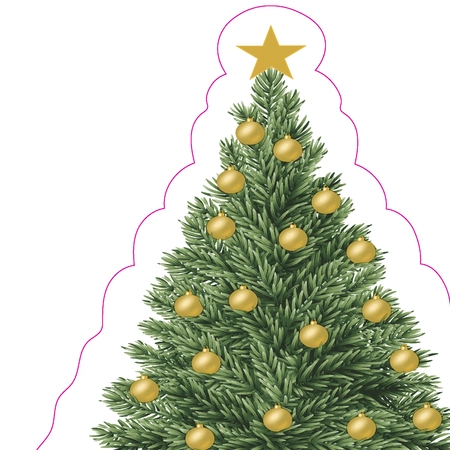 Duni Silhouettes Servetten - Tree Charm 33 x 33 cm