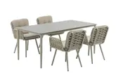 Ease Up Bente diningset zand voor 4 personen