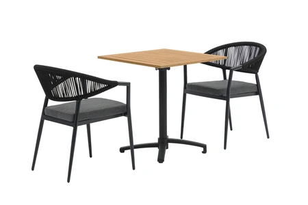 Ease Up® Bo bistroset zwart voor 2 personen - afbeelding 1