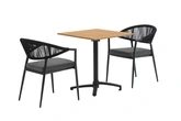 Ease Up® Bo bistroset zwart voor 2 personen