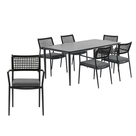 Ease Up Malmö 6-zits tuinset met stoel Liv - afbeelding 1