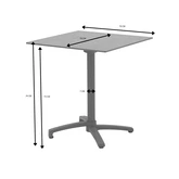 Ease Up® Malmö bistrotafel 70 x 70 cm espresso inklapbaar - afbeelding 2